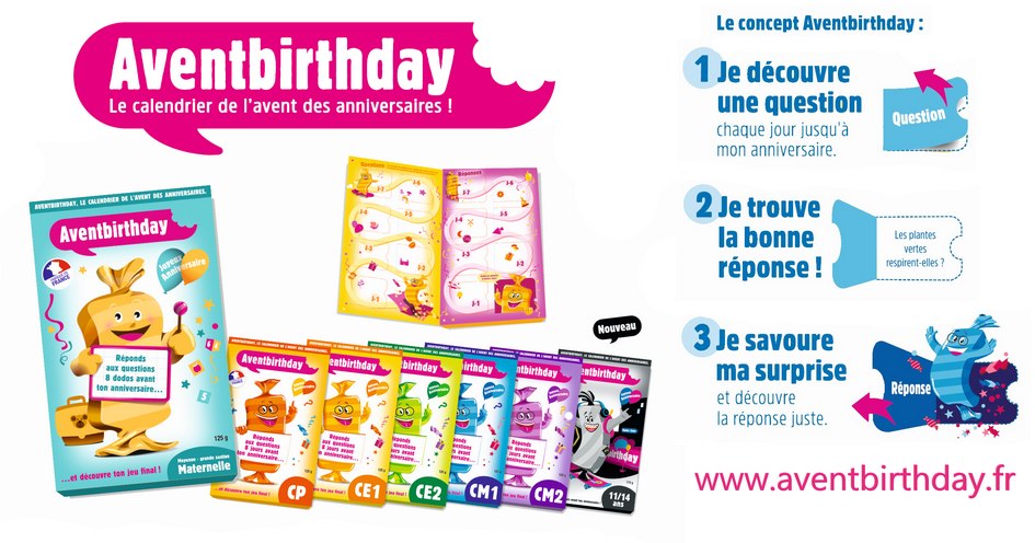 LE CONCEPT IMAGE calendrier avent original pour anniversaire