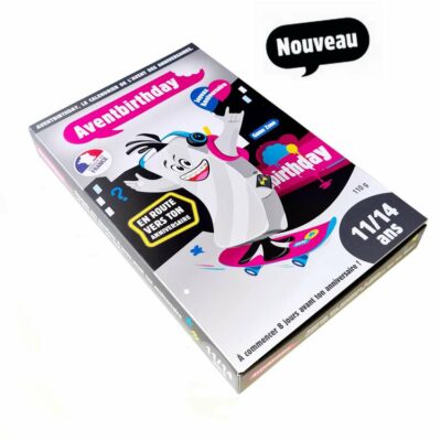 Calendrier avent anniversaire 11/14 ans collégien